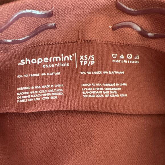 Shapermint Essentials Brown High Waisted Shaper Shorts, XS/S - Picture 3 of 3